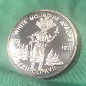 1971 Sovereign Nation of the Apache Indian Tribe .999 Silver Proof Round